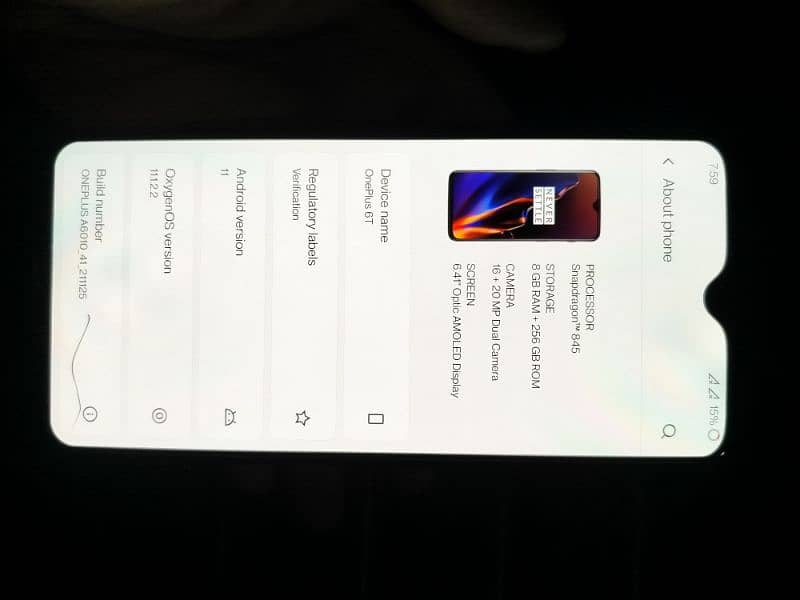 OnePlus 6t 8/256GB approved 1