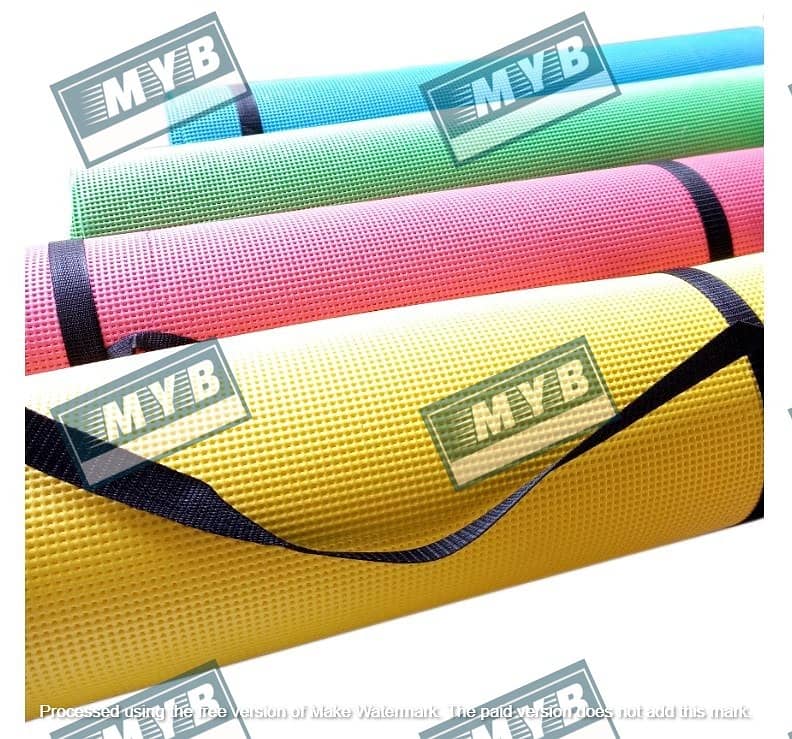 12 mmYoga Mats With Shoulder  Carrying Strap Free 1