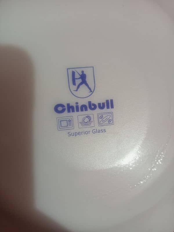 chinbull bone dinner set just 2,3 times used totally new 7