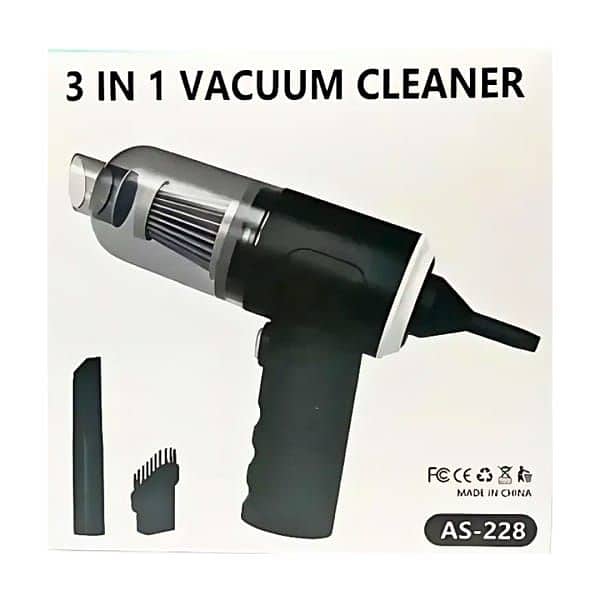 3 In 1 Portable Vacuum Cleaner Wireless Hand-held Cleaning For Car Hom 3