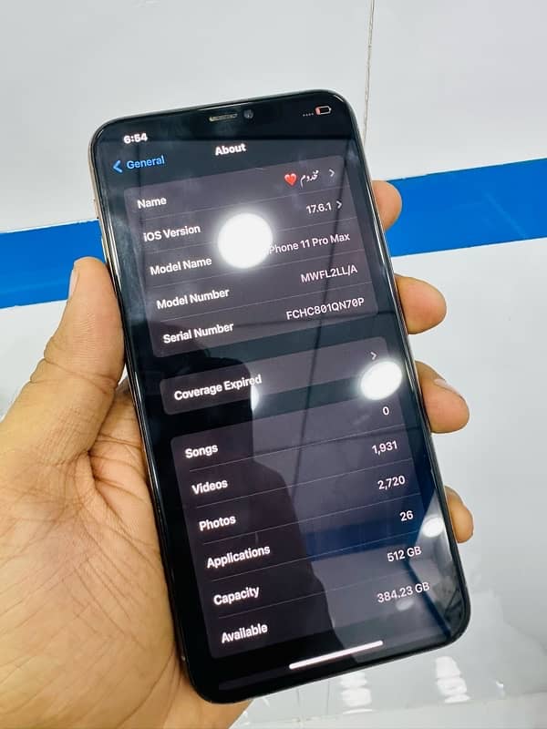 iPhone 11 Pro Max 512 non active 10/9 All ok 1