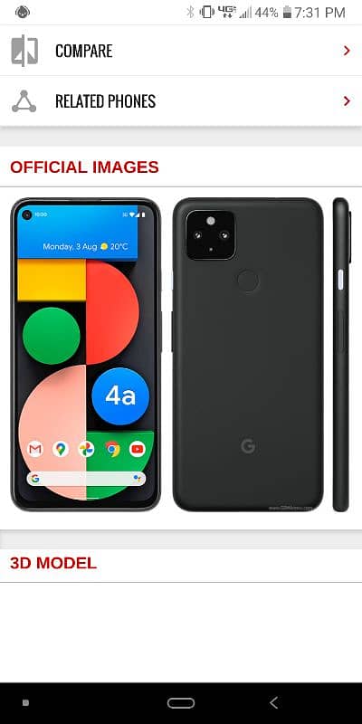 Pixel 4A 5G 6Gb 128gb Non PTA New condition 0