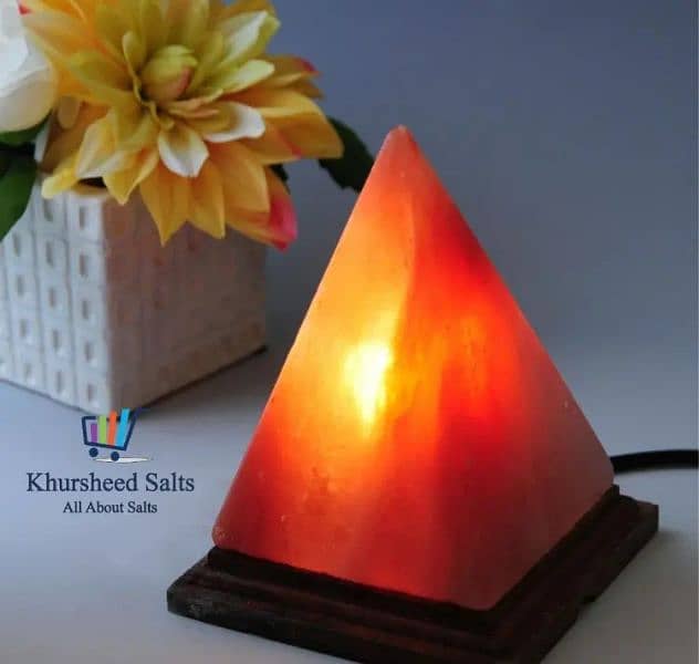 pyramid Himalayan Salt Lamps for home decoration 0