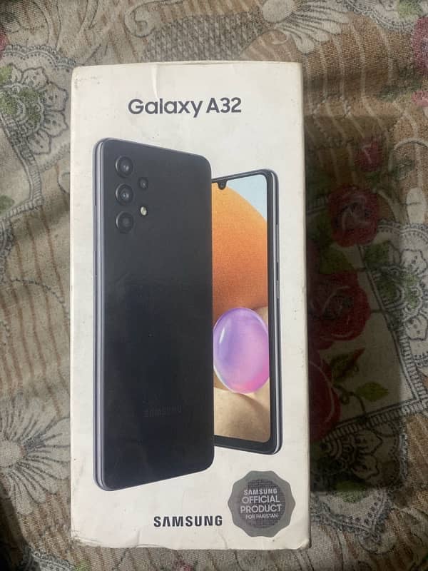 Samsung A32 All Okay 10/10 Condition 6/128gb with original box 0