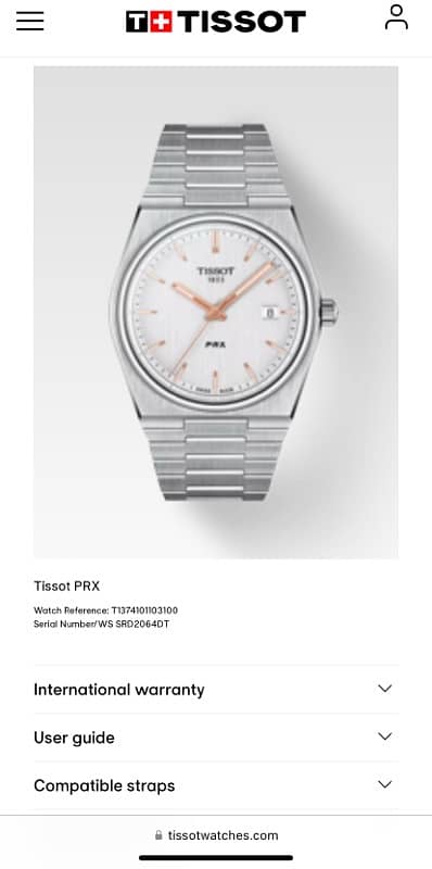 Tissot PRX Quartz 40mm (Original) for sale in warrenty 7