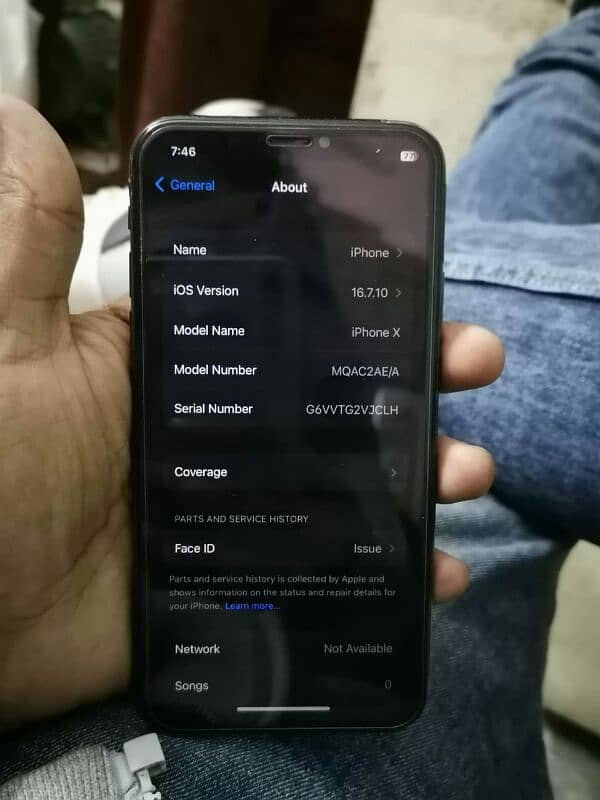 iphone X PTA approved 64GB 28000 1