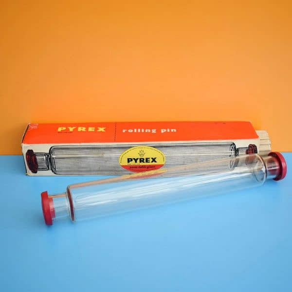 Vintage Rolling Pin, Made in UK, Brand ''PYREX'' 6