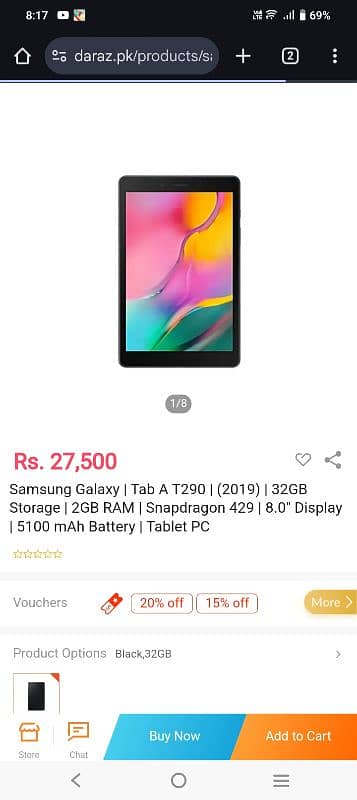 SAMSUNG GALAXY TAB A SM-T290 0