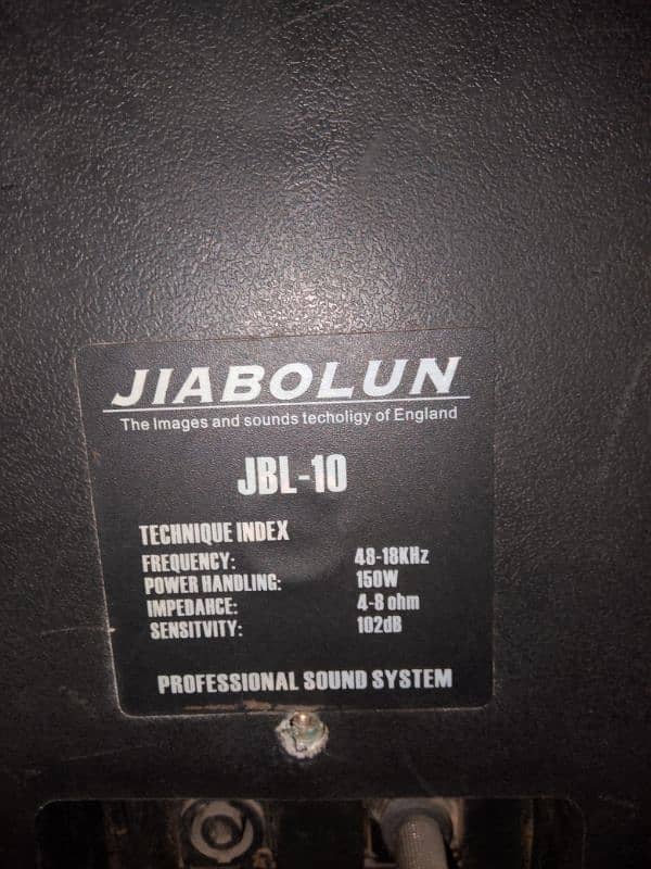 JBN  speakers 12" woofer 150watt perfect condition 4