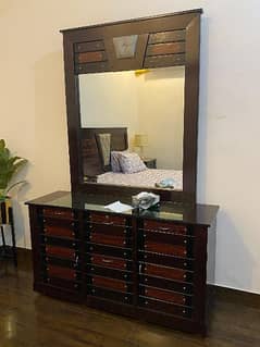 Bed, Side table, Dressing table