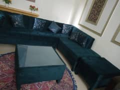 7 seater L type sofa set for sell condition 10/10