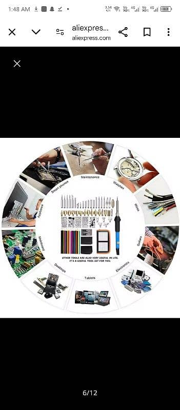 wood burning soldering iron kit 72 pieces 4