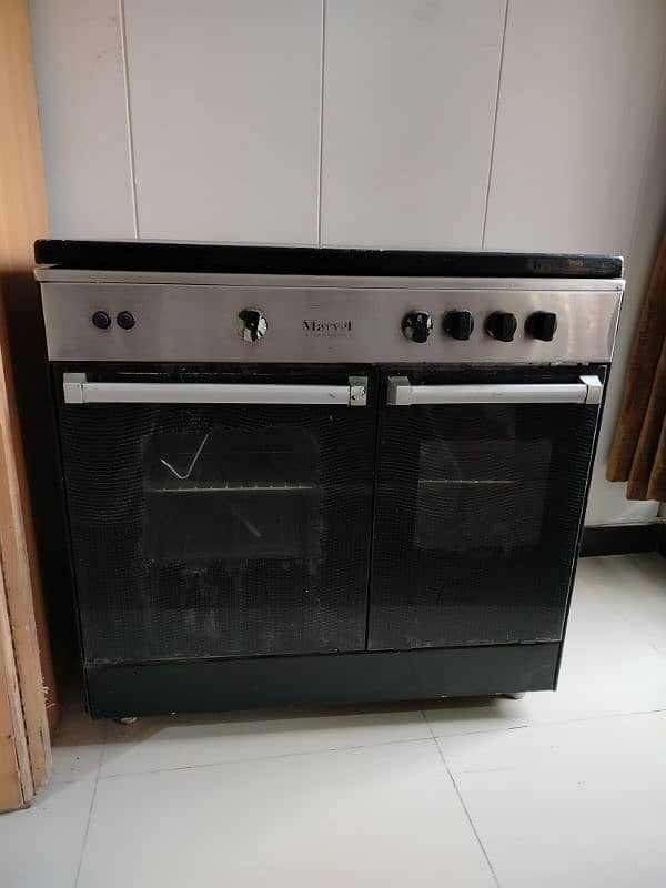 3 burner Marvel Cooking Range 2 Door with Gas oven & Hotpot 0