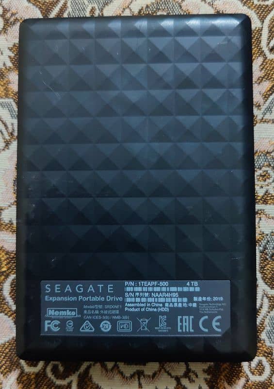 Seagate Hard Drive 4TB 1