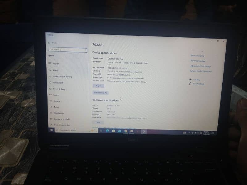 Dell i7 5th generation 8GB RAM 256GB Memory 3