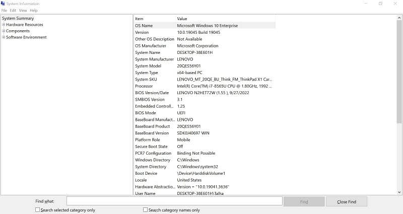 Lenovo Thinkpad X1 Carbon Core i7 8th Generation 9