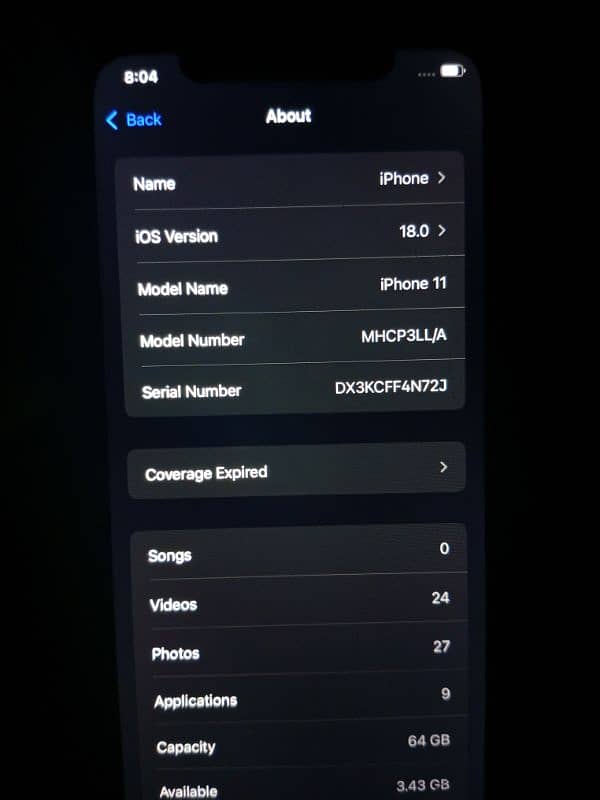 iphone 11 64GB battery Health 92 5