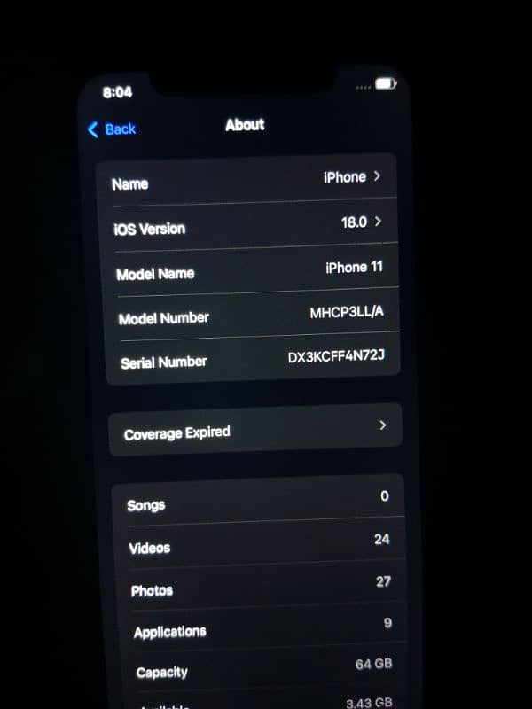 iphone 11 64GB battery Health 92 6