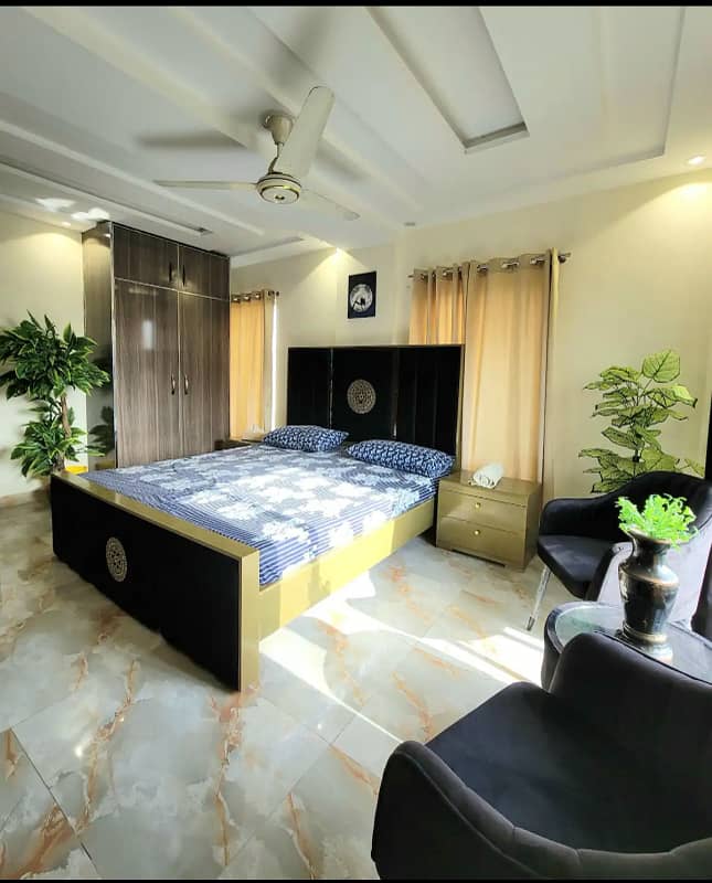 One bedroom apartment for short stay in bahria town 1