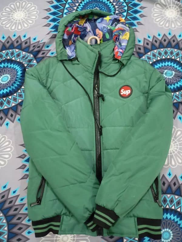 sup puffer jacket for men medium size ridge blue or emerald green 1