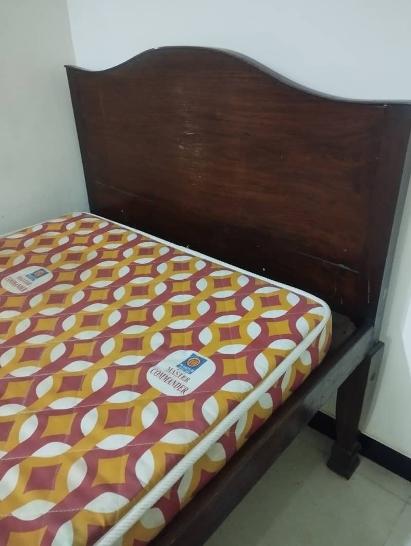 Antique Solid Wood Single Bed 3