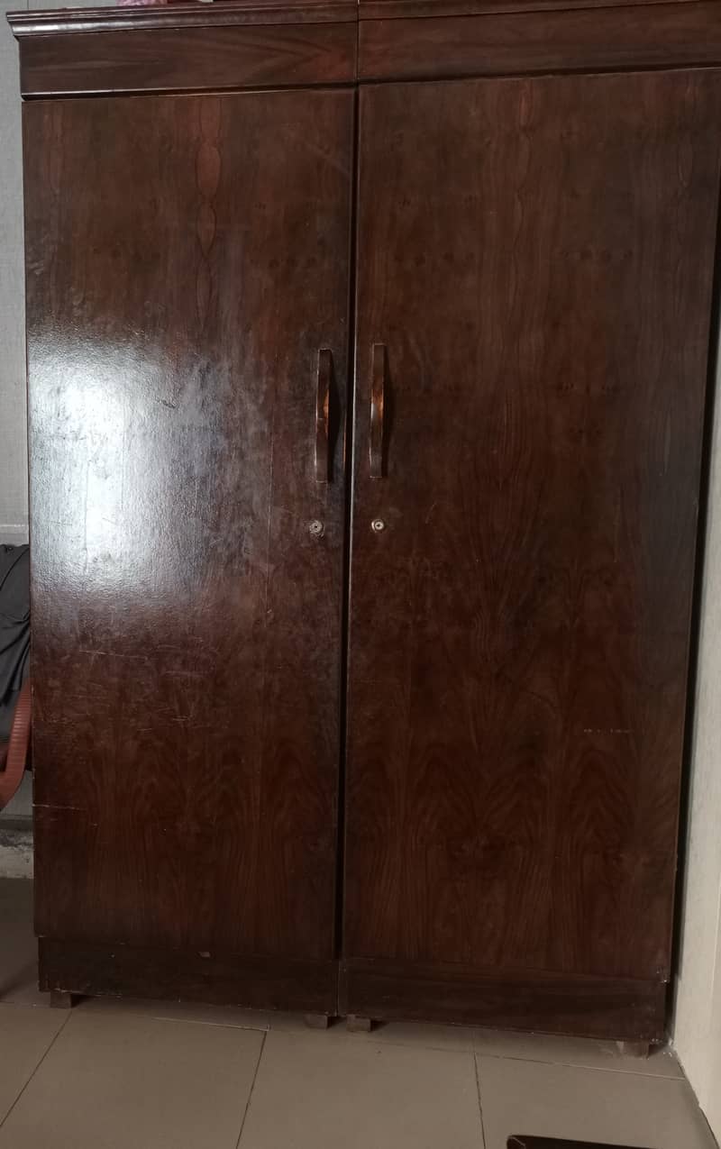 Wooden two door cupboard 1