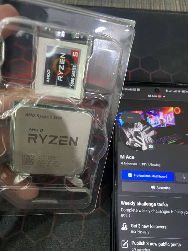 Ryzen 5 2600 Chip (6 core 12 threads) 4