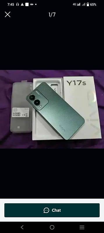 vivo y17s 6+128 -6month warinty urgent sell 1