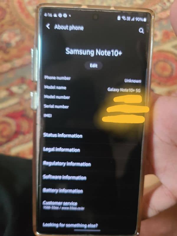 Samsung note 10 plus 5g . Contact only on whatsapp 7