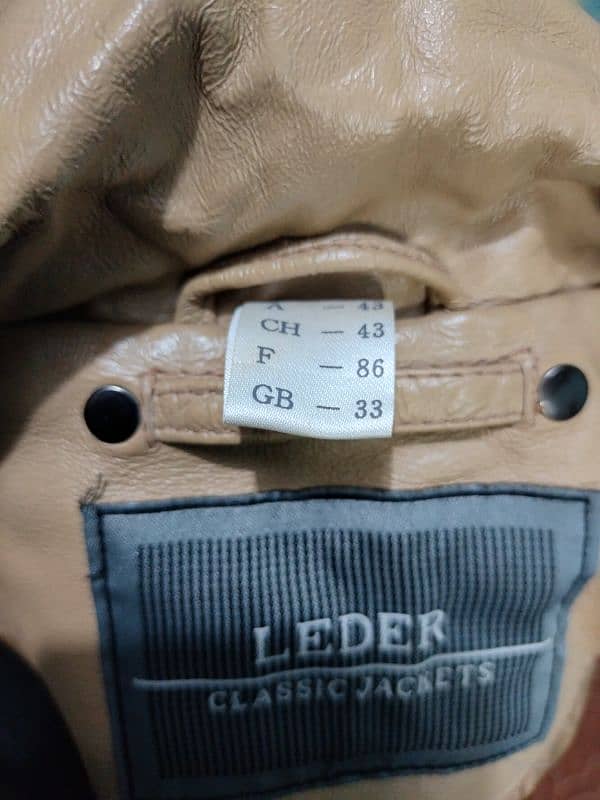 Leather Jacket Camel Clr full size 3