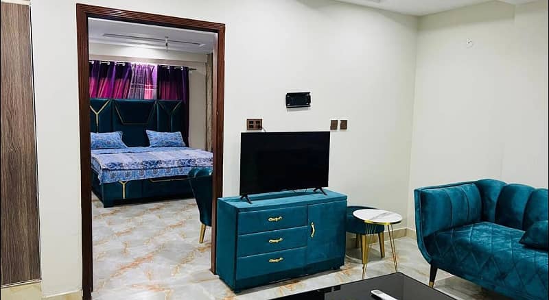 One bedroom apartment for rent on daily basis in bahria town lahore 4