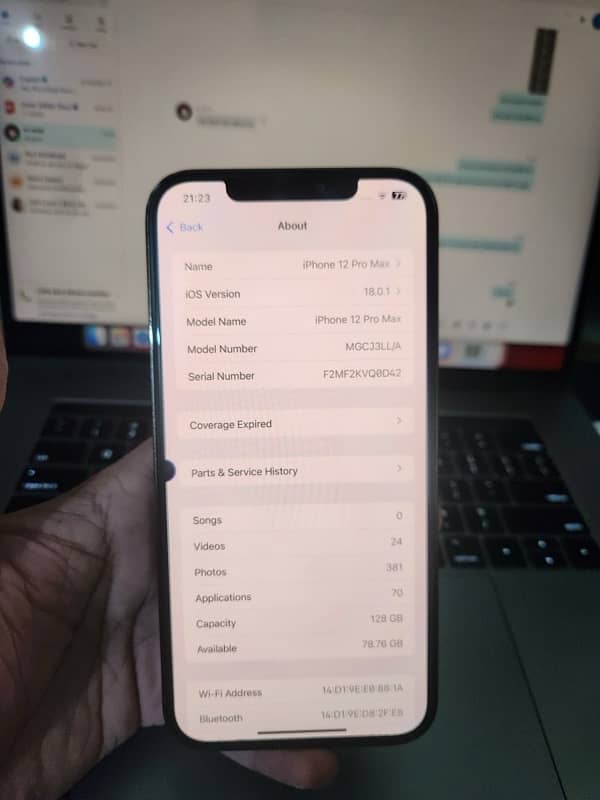 iPhone 12 Pro Max 128GB Non PTA Factory Unlock 7