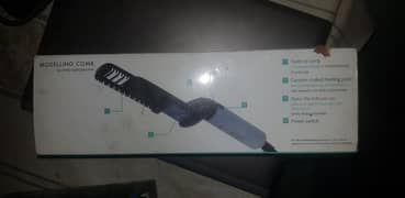 Hair straightener electric comb