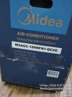 Midea 1.5 Ton Xtreme save DC inverter Heat and cool T3 compressor