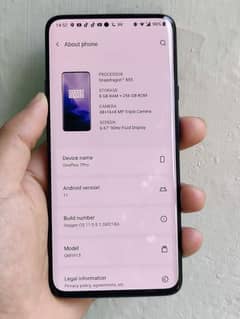 OnePlus 7 pro 8 GB RAM 256 GB storage PTA 0319=6049=514