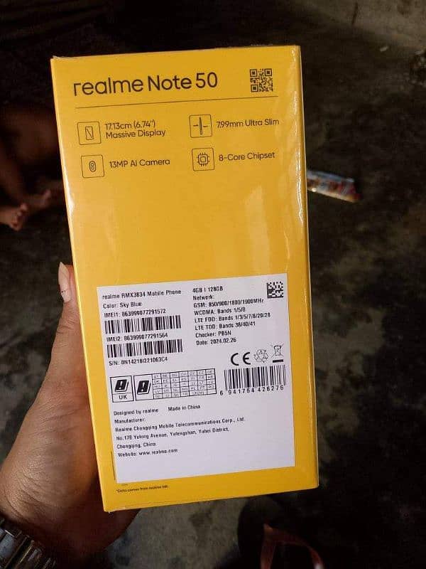 Realme note 50 pinpik 4+128 1