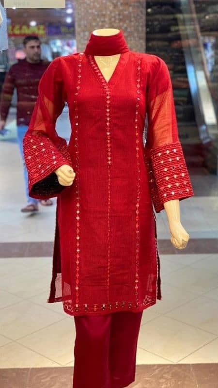 Maroon Red 2 Piece Ready to wear by Rangoon Clothing brand 8