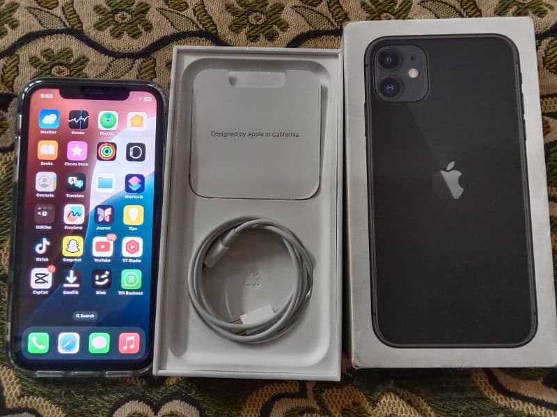 iphone 11 non pta factory unlocked health 85 with box water pack 0