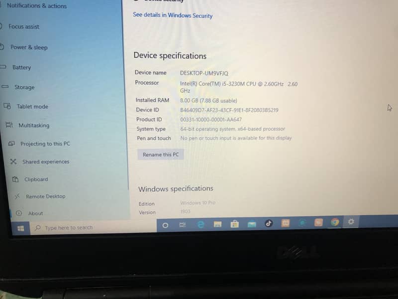 Dell latitude E5430 i5 3gen,8gb 6