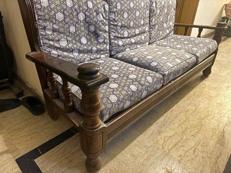 5 seater sofa shisham wood set 0