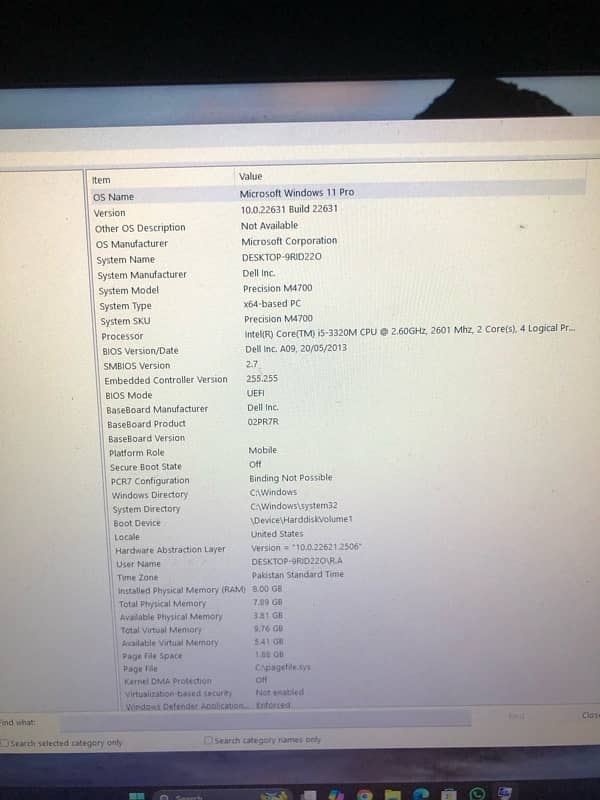 Dell Precession M4700|i5 3rd Gen|Nvidia Quadro K1000M|2GB Graphic Card 8