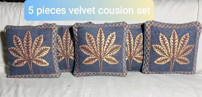 velvet cushion 5 pieces free home delivery 9