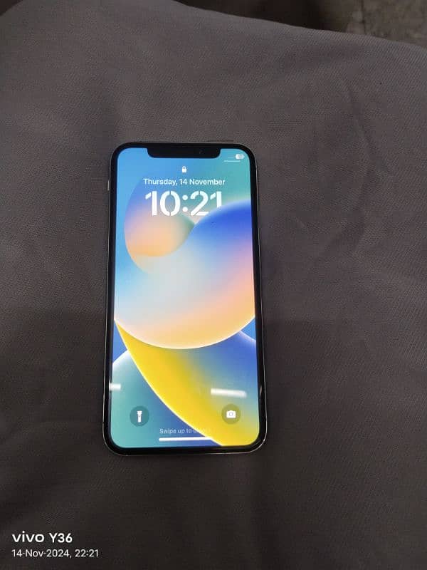 I phone X white colour Non pta 256GB 6