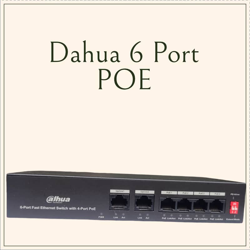 Wifi Router, Dahua POE, TP-Link Wifi adapter, Media converter 10