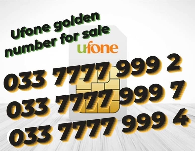 ufone golden numbers for sale 0