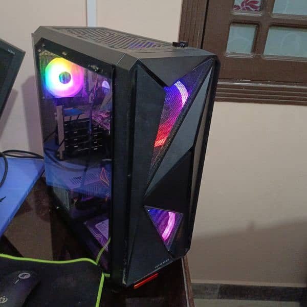 Used Gaming pc i5 3rd gen 2gb card and 4gb ram with rgb case 4 fans 5