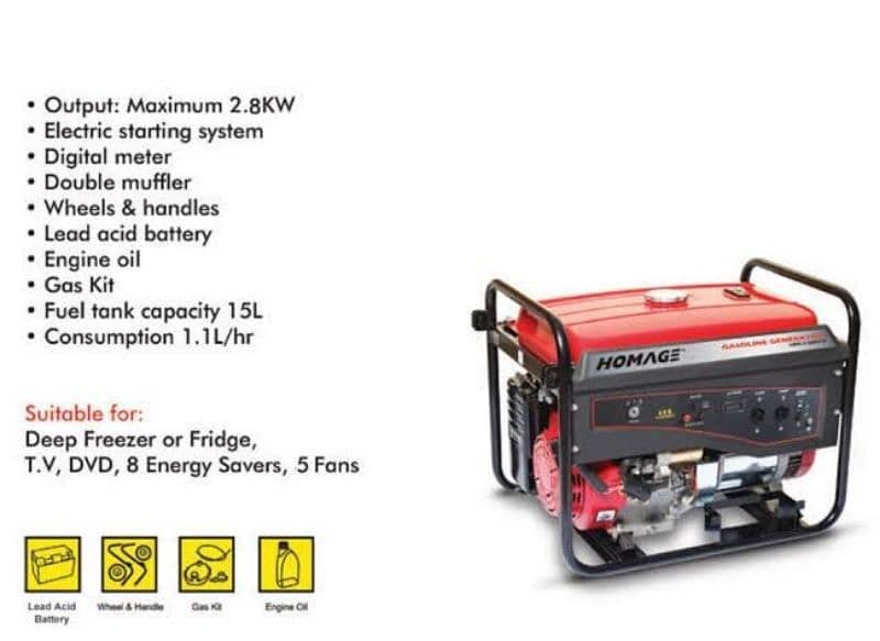 Homage Generator 2.5 KV for Sale 0