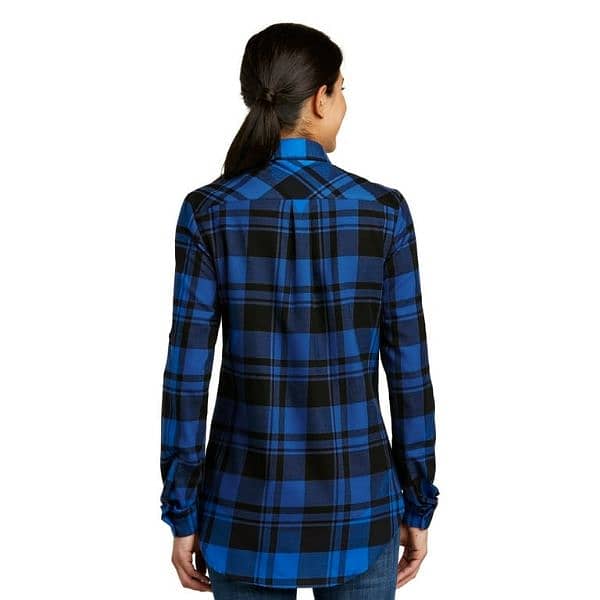 Royal Blue Flannel (Woman Shirt) 1