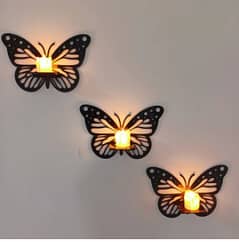 Decorative Butterfly Wall Shelf,Candle Lights Are Not Included