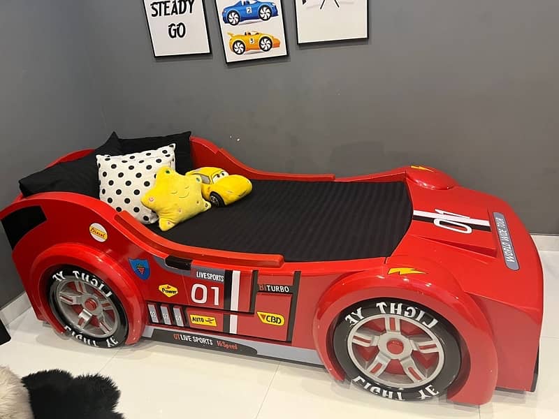 wooden single Car bed 1